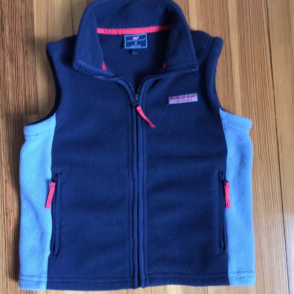Vineyard Vines boys vest Navy Blue 5 - Picture 1 of 4